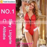 Top Supplier Wholesale Sexy Christmas Lingerie Santa Claus Costume thumbnail-1