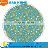 Custom Made Printed Good Quality Round Towel Printed Many Color Round Beach Towel thumbnail-3