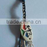 12 Constellation Keyring,Ceramic Constellation Pendant,Hand-knitted Textile Ancient Constellation Keychains thumbnail-1