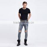 New Casual Men's Fashion Men's Jeans Brand New Personality Male Personality Hole Jeans Pants thumbnail-2