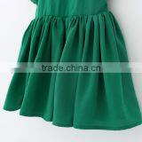 Boutique Children Clothing Green Ruffle Dress Girl Princess Dresses Wholesale thumbnail-4