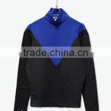 Custom Sweatshirt, Turtleneck Sweatshirts, Color Contrast Sweatshirt Women thumbnail-4