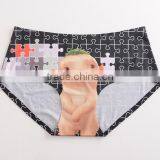 2017 Latest Personalized Your Own Brand Logo Design 95% Cotton 5% Spandex Private Label Band Cute Cartoon Lady Underwear Briefs thumbnail-1