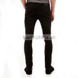 Mans Wholesale Capri BlackNew Design Denim Fabric Funky Jean Pants thumbnail-3