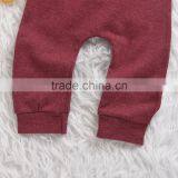 S60698B Baby Boys Girls Long Sleeve Overall Infants Cartoon Bodysuit thumbnail-3