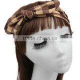 Wholesale Checked Headband ,Cotton Hairbands thumbnail-1