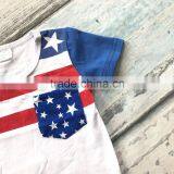 Baby Boy Shorts Sets Boutique Outfits Cute Cotton July 4th Top Shirts Raglans Summer Clothes Striped Star Kids Wear thumbnail-3