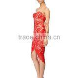 Fashion Sweetheart Neck Strapless Cocktail Dress With Graduated Hem thumbnail-3