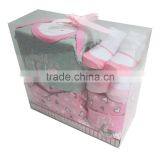 5pcs Pvc Gift Set Baby Romper Girls Dresses New Born Baby Clothing thumbnail-1