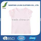 Baby Plain White Girls' Basic Short Puff Sleeve Round Neck T-Shirt thumbnail-4