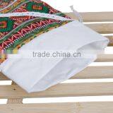 Promotional Multicolor Lace Rhombus Pattern Christmas Jute Jewelry Drawstring Bags thumbnail-2