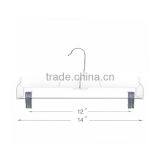 Plastic Clear Suit Hanger With Metal Clips thumbnail-2