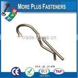 Made in Taiwan Hitch Pin Clip or R Clip or R Pin or R Key Carbon Steel Zinc Plated thumbnail-3