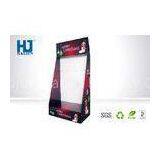 Floor Standing Merry Christmas Cardboard Hook Display With SGS , ISO , RoHs