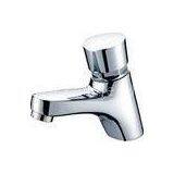 Polished Chrome Self Closing Faucet Brass Mixer Taps With CE , 0.05MPa - 0.9MPa