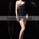 New Style Custom Made Elegant A-line Sweetheart Black Chiffon With Beading Formal Short Evening Dress Prom Dresses ED76 thumbnail-3