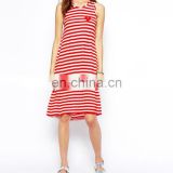 CHEFON Stripe petite maxi dresses uk