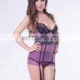 Hot Purple Babydoll Transparent Women Sexy Nighty thumbnail-4