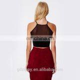 Triada Black Round Neck Net Lace Bralet Top thumbnail-2