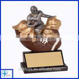 a sports man on a rugby resin trophy wholesale resin figure