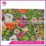 Floral Digital Print Cotton Silk Colorful Silk Blend Cotton Fabric Silk Fashion Fabric for Lady Dress thumbnail-4