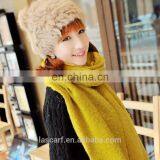 Young Lady's Scarf Winter 100%acrylic Shawl Warm Yellow thumbnail-2