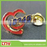 Hot Sale High Quality Cheap Price Metal Red Heart Shaped Lapel Pins Manufacturer from China