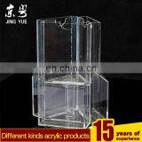 Trade Assurance Clear Rotating Display Leaflet File Document Newspaper Rack Acrylic Brochure Holder thumbnail-1