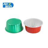 Round Disposable Aluminum Foil Pudding Cup Aluminium Bakeware With Lids thumbnail-1