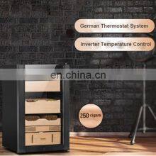 Custom Cohiba Luxury Mini Small Spanish Cedar Wooden Electric Electronic Cigar Cabinet Humidor With Hygrometer Humidifier thumbnail-4