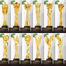 Custom Logo Resin Trophy Gold Black Creative Trophy 3 Buyers thumbnail-4