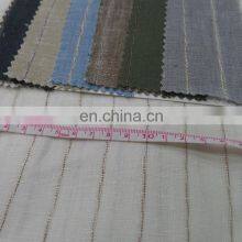 Men's and Women's Suits Ramie Cotton Shirt Trouser Suits Fabric Pure Linen Yarn-dyed Fabric thumbnail-2