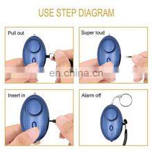 Wholesale 140dB Personal Anti-Attack Safety Keychain Alarm Personal Alarms for Children With Led Light thumbnail-3