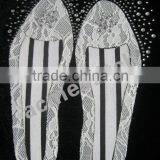 New! Rhinestone Accented Hot Fix Lace Patch