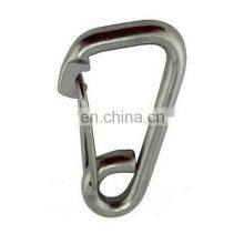 JRSGS Wholesale Snap Hook Delta Simple Snap Hook 304 316 Stainless Steel Spring Climbing Button Carabiner