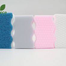 Hot Selling Wave Shaped Eco-Friendly Magic Sponges Special Shaped Nano Cleaning Foam Sponges thumbnail-1