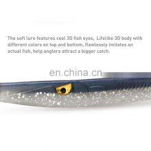 JOHNCOO 125mm 3.8g 10pcs Per Box PVC Material Lerrue Pike Bass Silicone Soft Lure Fishing Lures thumbnail-5