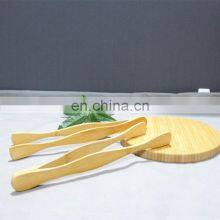 Wholesale Eco-friendly Durable Food Tongs Clamp Kitchen Bamboo Toaster Tongs thumbnail-2
