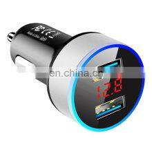 Hot Sale High Quality 5V 18W Dual USB Port Quick Fast Charging Usb Car Charger With Led Display thumbnail-4