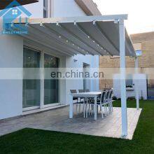 Patio Retractable Roof Pvc Fabric Pergola Awning With Cover