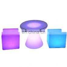 Nightclub Bar Furniture Club Chair Cube Mesas Led Home Decor Lighting Led Chair thumbnail-1