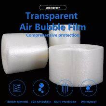 Transparent Cushioned Air Bubble Film Rolls/ Customizable Size Air Bubble Film Rolls/ Shockproof Cushioned Air Bubble Film/