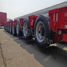 Large Cargo Transport Trailer, Heavy-duty Low Flatbed Semi-trailer, Axle Semi-trailer, Engineering Transport Trailer