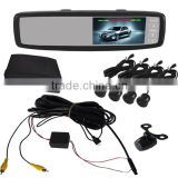 Parking sensor with Rearview mirror monitor Video parking sensor system.