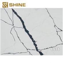 Widely Used Engineered Calacatta Quartz Artificial Stone Slab Solid Surface Polished for Hospital Mall Home Kitchen Table thumbnail-5