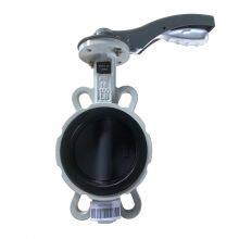 PN16 DN100 CF8 Disc Cast Iron Body Lever Handle Wafer Type Butterfly Valve thumbnail-6