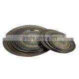 Vietnam Style Stainless Steel Serving Dish, Large Round Copper Serving Tray thumbnail-4