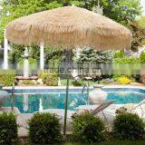 Fashion Advertising Straw Beach Umbrella Windproof UV Protection