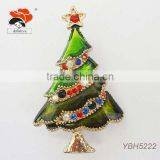 China Supplier New Product Pretty Crystals Tree Brooch