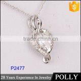 Custom Fancy Pure Silver Chain Pendant Necklace Deisign thumbnail-4